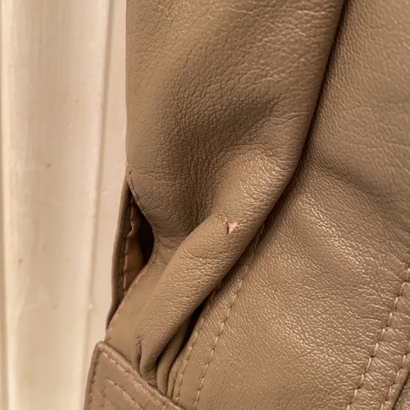 VINTAGE ECHTES LEDER Genuine Leather Motorcycle Bike Jacket. Zip front with snap - Picture 3 of 16